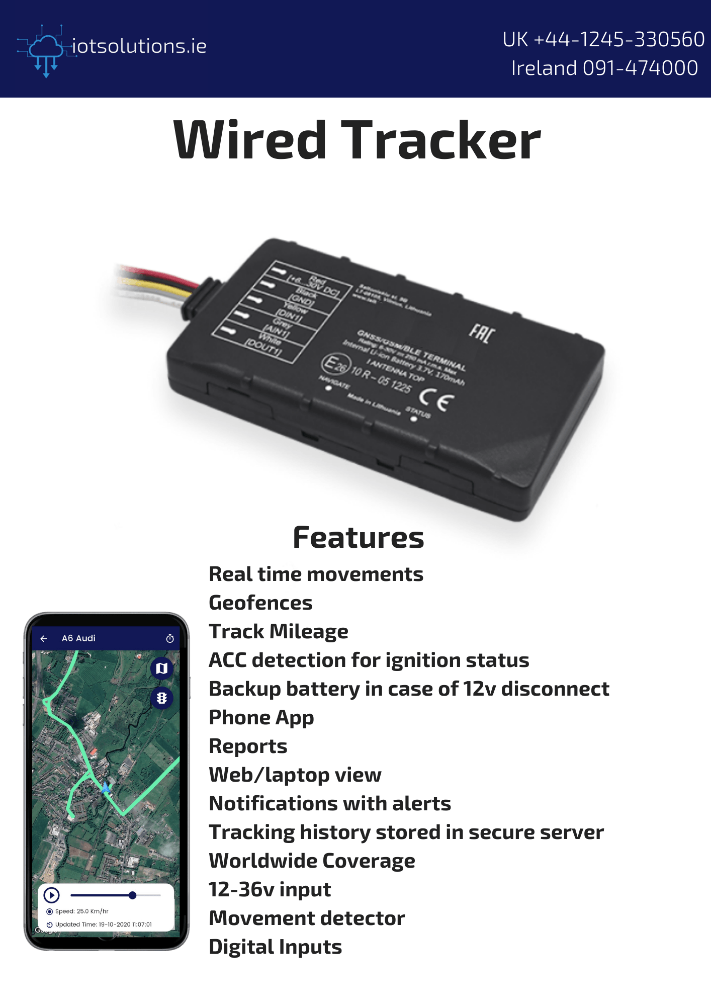 Wired Tracker 4