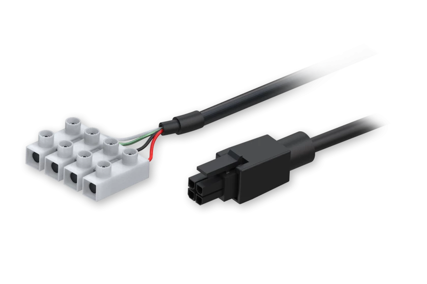 power cable with 4 way screw terminal v3